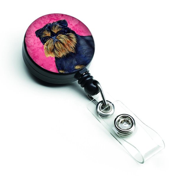 Carolines Treasures Pink Brussels Griffon Retractable Badge Reel LH9388PKBR